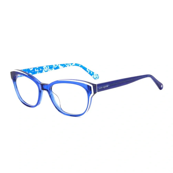 Kate Spade Zelda OJU Eyeglasses Frames RXable Blue/ White. NWT main image 5